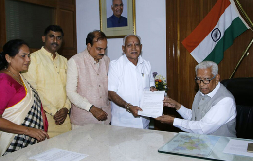 BSY meets governor